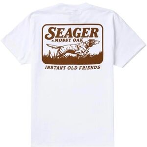 Seager White and Brown Graphic Tee